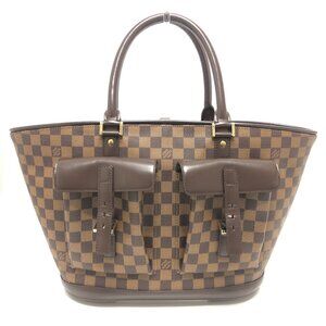 LOUIS VUITTON Authentic Brown Damier Canvas Tote Bag